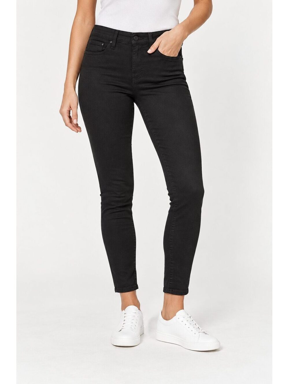 NWT Joe's Jeans The Charlie Flawless Black High Rise Skinny Ankle Jeans 28